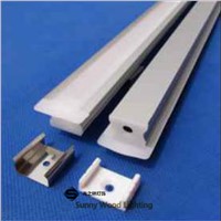 10pcs/lot led channel ,aluminum profile for led strip,milky/transparent cover for 12mm 8520 pcb with fittings CC-24.5X12.5