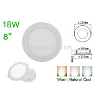 2015 Top Fashion Sale High Quality Lumens 18w Led Panel Lights,round Recessed Ceiling Light, Wholesale Ac85-265v Downlight Bulbs