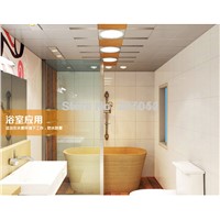 AC110V 220V glass led panel 12w round ceiling light LED kitchen lamp warm white pure white