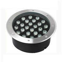 24W  2400LM DC12V AC220V LED Inground Lights Round  Lights Outdoor Waterproof Underground Lighting