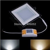 18W AC85~265V nature white/warm white LED Ceiling LED Downlights Square Panel Lights Bulb SMD3528 High quality