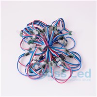 50pcs T1515 modules Square WS2801 IC Non-waterproof  LED pixel Node String modules Addressable RGB Color 5V with wire
