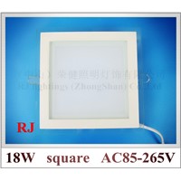 with glass square recessed indoor ceiling LED panel light lamp LED down light SMD5730 36led 0.5W/led 18W 1400lm 2 year warranty