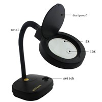 Adjustable Magnifier 36 LED Glass Lighting Table Lamp 110-220V 5x Or 10x Magnifying glass Desk lamps