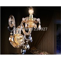3W High quality led Crystal wall lamp European style luxury living room  crystal wall lamp bedroom bedside lamp shining bright