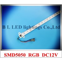 SMD 5050 RGB LED rigid strip light 5050 RGB LED light bar LED counter light cabinet light lamp 60 led 100cm DC12V