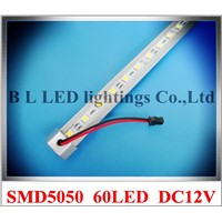 LED rigid strip LED light bar LED cabinet light jewlry light hard strip 100cm 60 led SMD5050 DC12V 14.4W 800lm non-waterproof