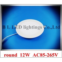 ultra thin round style ceiling LED panel light LED flat lamp 12W 900lm high bright CE &amp;amp;amp; ROHS  cold white / warm white