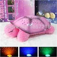 2 Colors Musical Turtle Night Light Stars Constellation Lamp Without Box,1pc/lot