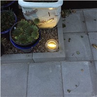 New 3LED Outdoor Solar buried led lamps New LED Garden lawn light Ss steel + Tempered glass Solar Powered Led Underground Lights
