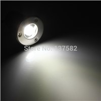 factory direct sale 1W Red/Green/Blue/Yellow/White LED underground light IP67 Buried recessed floor outdoor lamp Free Ship