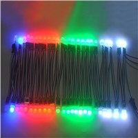 LED Module 50pcs/String DC5V 12mm Diffused Full Color No Waterproof WS2811 Pixel Module Light Decoration RGB LED String Light