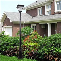 1.9m Outdoor LED Solar Garden Post Light Waterproof Pillar Lamp for Garden Decoration Path Park Landscape Lawn Yard Street Lamps