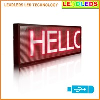Leadleds 30&amp;amp;quot;x11&amp;amp;quot; LED Display Screen Red Multi-line USB Programmable Scrolling Message Led Display Sign Indoor Lighting LED Lamp