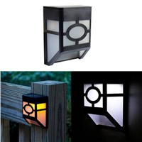 GoesWell USA Stock LED Solar Garden Light Lantern White Yellow Outdoor Waterproof 2LEDs Yard Wall Night Lowest Lighting Lamp