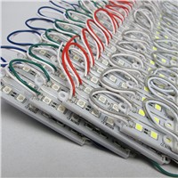 20PCS 5050 6 LED Module lighting DC12V Waterproof  led modules,White / Warm white / Red / Green / Blue color,20PCS/lot