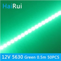 50pcs*50cm Factory Wholesale High bright DC 12V 36 SMD 5630 LED Hard Rigid LED Strip Bar Light  red blue green color