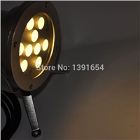 CE ROHS IP68 4pcs/lot  316 stainless steel 24V 27W Single Color  Underwater Spot Light LED Fountain Light