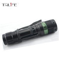 3000 Lumen Zoomable CREE XM-L Q5 LED Flashlight Torch Zoom Lamp Light Black with hand strap