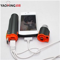 Cree LED Flashlight  jade light power bank USB rechargeable torch lamp portable by 18650 battery as Charging treasure