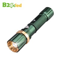 Zoom LED flashlight LED 6000LM Cree Q5 flash light 3 mode Zoomable Focus Torch light for 18650 rechargeable battery or 3*AAA