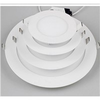 Ceiling round LED flat lamp ceiling aluminum buckle square kitchen bathroom embedded panel lamp