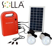 3W Small Portable Solar Generator Field Emergency Charging LED Lighting System for Household Solar Street Lighting Halloween H5
