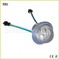 30pcs DC12V WS2811 LED Module Exposed Point Light 3 leds 5050 SMD RGB Chips waterproof IP67 diameter 26mm  transparent cover