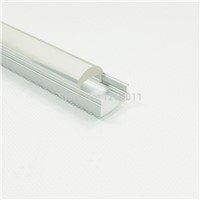 5pcs 50cm Aluminum LED Profile with 60 Degrees Lens for Recessed/Surface Mounting,Compatible with Strip Width within 12mm