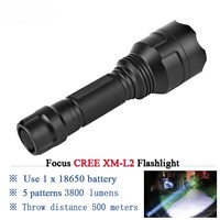 Rechargeable Led Flashlight CREE XML T6 XM L L2 Waterproof 5 mode 18650 battery tactical hunting camping bicycle flash light