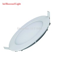 round white Super Bright Ultra-thin LED Panel Light 3W 4W 6W 9W 12W 15W 18W led Ceiling Lamps Recessed Light with ceiling spot