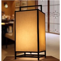 Chinese style iron fabric lampshade table decoration lamp E27 90-260v Villa dining room dimmer table lights N1202