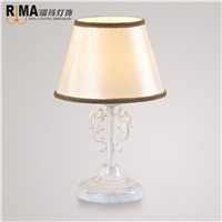 white fabric shade table lamp for bedroom led bulb included hot sale