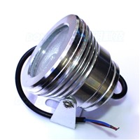 Silver cover underwater led light RGB DC 12V 3W changeable color underwater led lamp flat lens underwater pool lighting