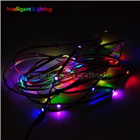 50pcs/100pcs WS2812B 5050 RGB Addressable LED Module Black/Crystal Wire/Red&amp;amp;amp;Green&amp;amp;amp;White Wire WS2812 IC 10cm Wire DC5V