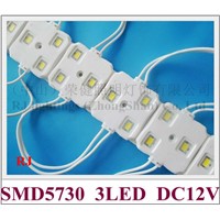 New arrival super quality high bright injection LED module waterproof SMD 5730 DC12V 1.5W 3led IP66 40mm*36mm*5mm CE ROHS
