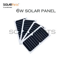 Solarparts 4pcs 6V/6W 1A high efficiency mono cell   solar panel solar module Sunpower DIY kits /toys/light /phone  charger