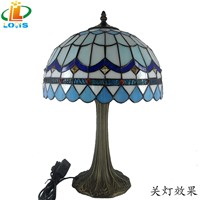 eye minimalist modern Chinese glass table lamp Tiffany Mediterranean LED lighting bedroom bedside desk study Personality bar