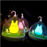 Promotion!!! 2016 Newest Style The Totoro Portable Touch Sensor USB LED Baby Night Light Bedside Lamp For Children Gifts