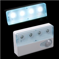 Lumiparty Portable LED Infrared PIR Auto Sensor Motion Detector Light Lamp Dual-window Infrared Sensors Night Light
