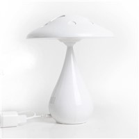 Negative ion air purifying LED lamp,Smoke Cleaner,Rechargeable Touch Control Night Light Mushroom Desk Lamp