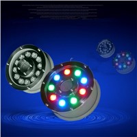 RGB LED Underwater Light 9W Swimming Pool Pond Fountain Aquarium Lamp Bulb Waterproof IP68 Iluminacao DC12V Remote Controller