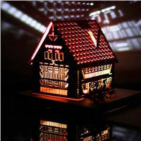 Three-dimensional model of artistic greeting cards, luminescent paper carving, carving art paper handmade paper lamp