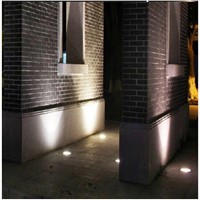 5pcs/lot LED Yard Buried Lamp Outdoor Pathway Square Accent Lighting 3w 12V 304 Stainless steel underground light