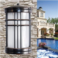 Modern Brief Cottage Iron Glass Led E27 Outdoor Wall Lamp for Garden Balcony Street Porch Light H 26/42cm AC80-265V1418