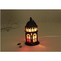 ShuiJingYan lamp Himalayan continental, wrought iron small desk lamp, creative fashion a head of a bed bedroom night light sweet