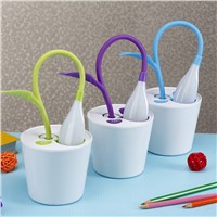 Brush pot LED the study desk lamp that shield an eye Children&amp;amp;#39;s lovely creative reading charging touch dimmer reading lamp