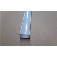 10pcs/lot 1m length LED aluminum profile(anodized silver color) with PC cover,for flexibe or hard LED strips