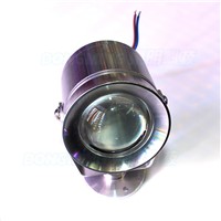 4pcs DC 12V 10W underwater led lamp convex lens underwater light Silver cover underwater led light for pool white/warm white