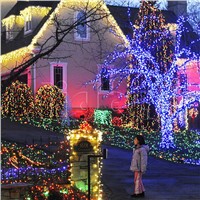 22M 200 LED Solar Powered Outdoor Wedding Navidad Garlands Christimas Light String Fairy Garden Decoration Solar Lamps EMS C-30